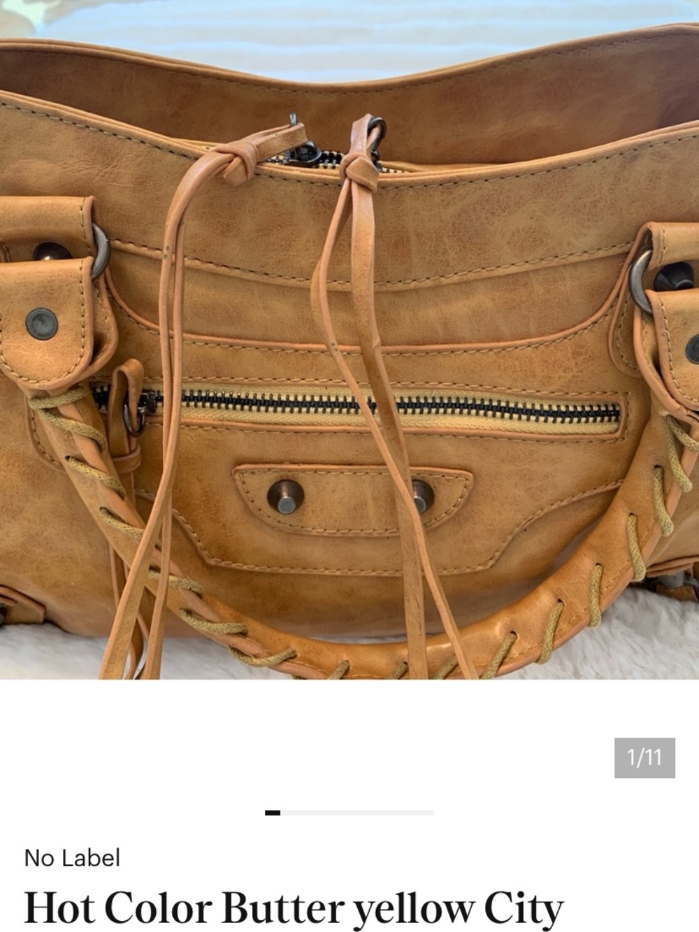 Butter Yellow Women’s City Tote handbag